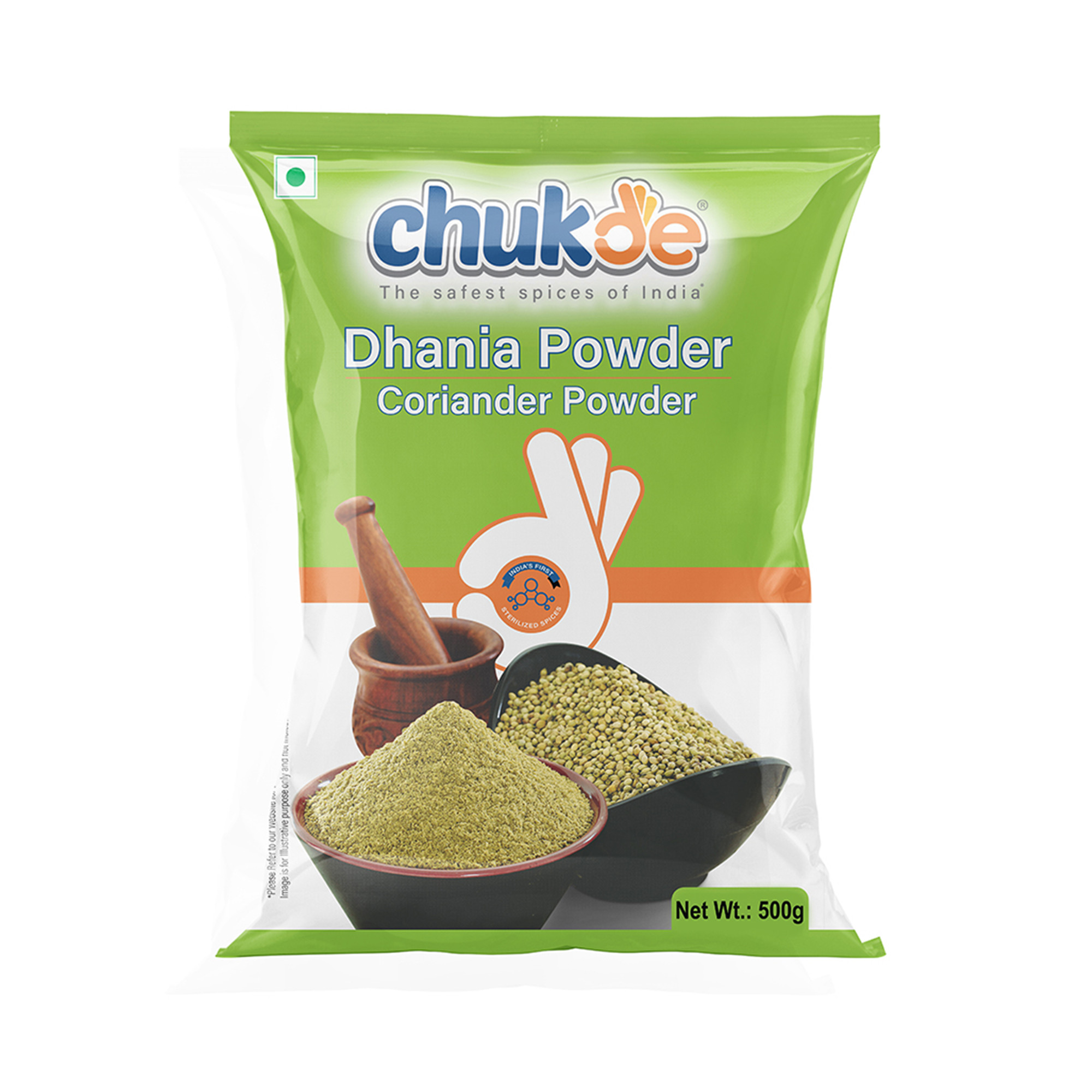 Ground Dhania Powder 100 gm ETO Sterilized Spice Chukde