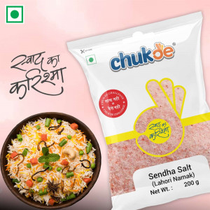 sendha namak with rice