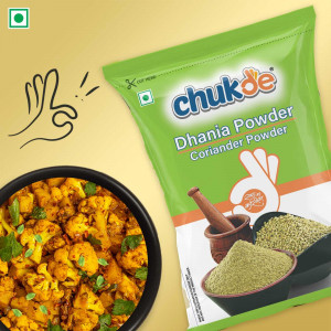 Chukde coriander with dish