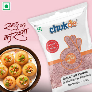 Chukde black salt with dish