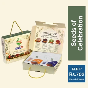 Nature's Delight Seeds of Celebration Gift Box 800g with Chia, Flax, Pumpkin and Sunflower Seeds